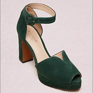 Kate Spade Perry Platforms in Evergreen